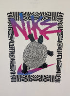 Nike 90's Turtle back print t-shirt White - REWEAR CLUB