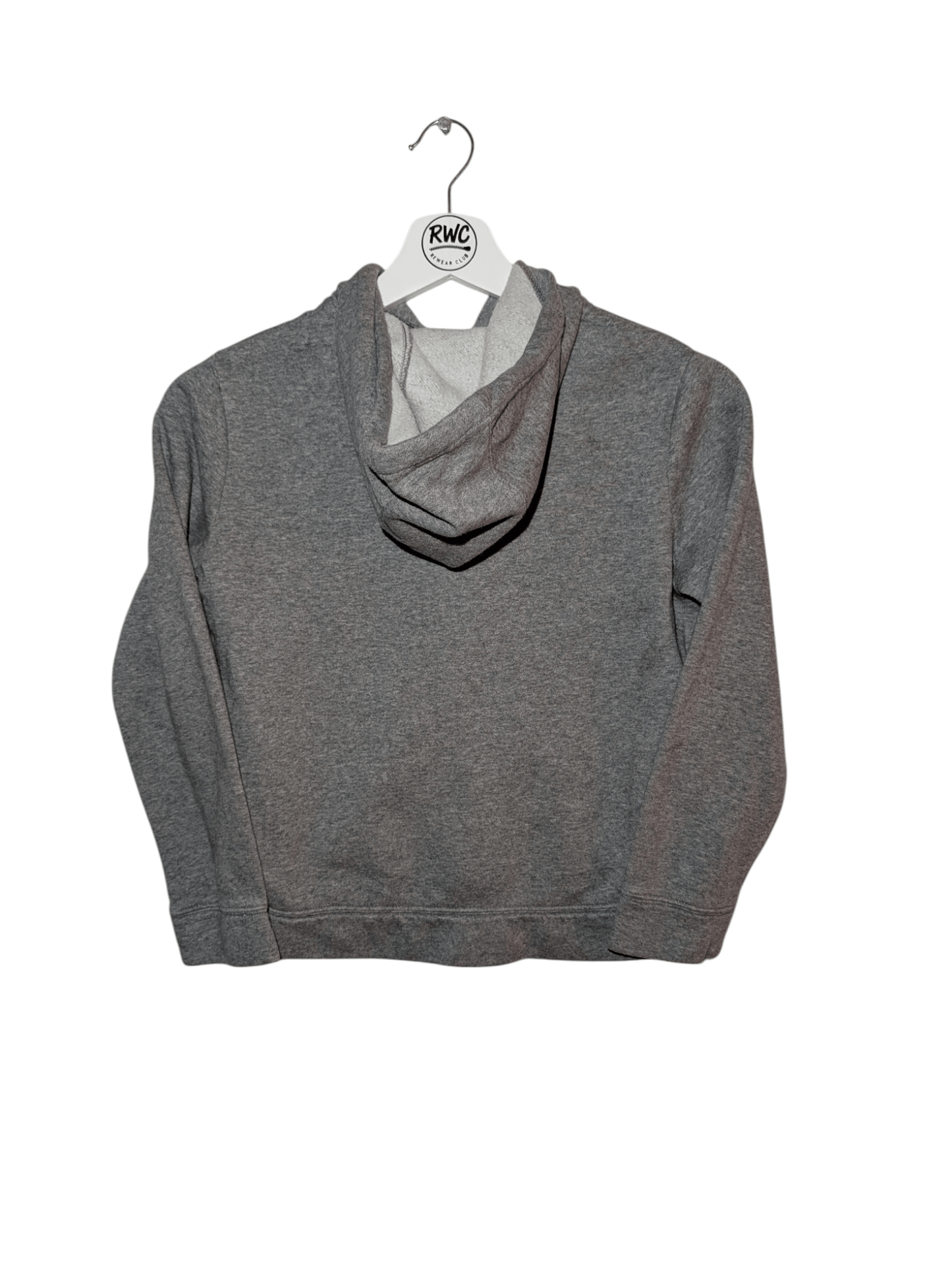 Nike Boy's Hoodie Embroidered Logo Grey Size S 128/137cm - REWEAR CLUB