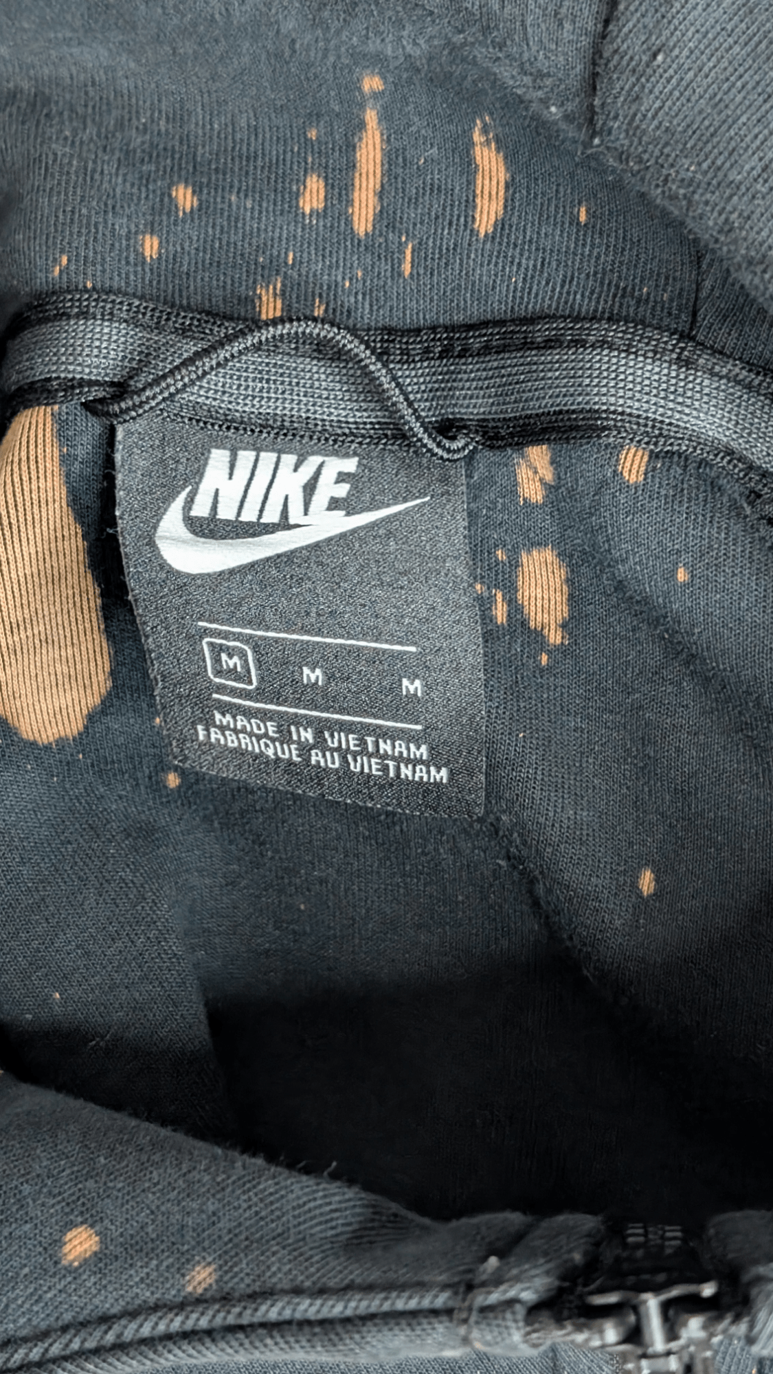 Nike Men's Hoodie Tye Dye Black Size Medium - REWEAR CLUB