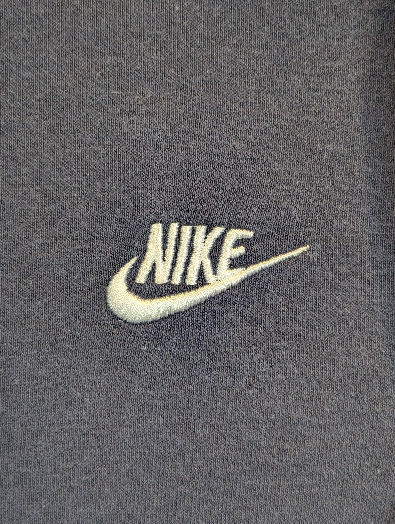 Nike Men's Logo Navy Hoodie Jumper Size Medium - REWEAR CLUB