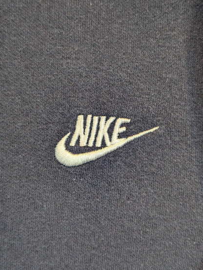 Nike Men's Logo Navy Hoodie Jumper Size Medium - REWEAR CLUB