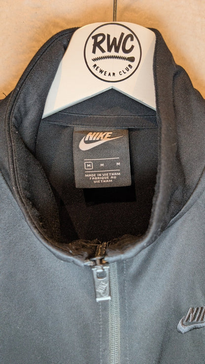 Nike Sportswear Swoosh Taped Track Jacket Black - REWEAR CLUB