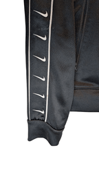 Nike Sportswear Swoosh Taped Track Jacket Black - REWEAR CLUB