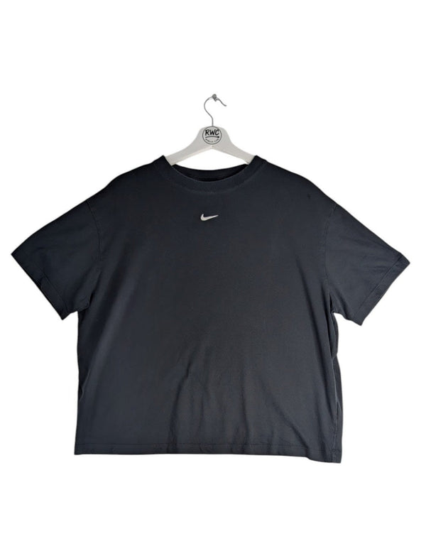 Nike Women's Swoosh Crop Tee Black Size Large