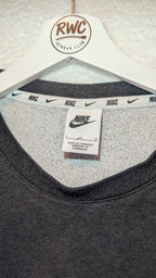 Nike Two Tone Logo Sweatshirt Grey / Black - REWEAR CLUB