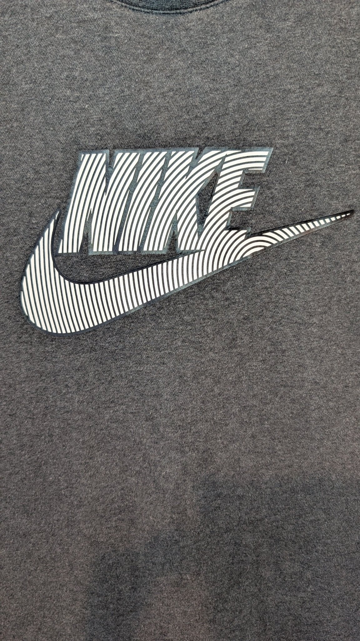 Nike Two Tone Logo Sweatshirt Grey / Black - REWEAR CLUB
