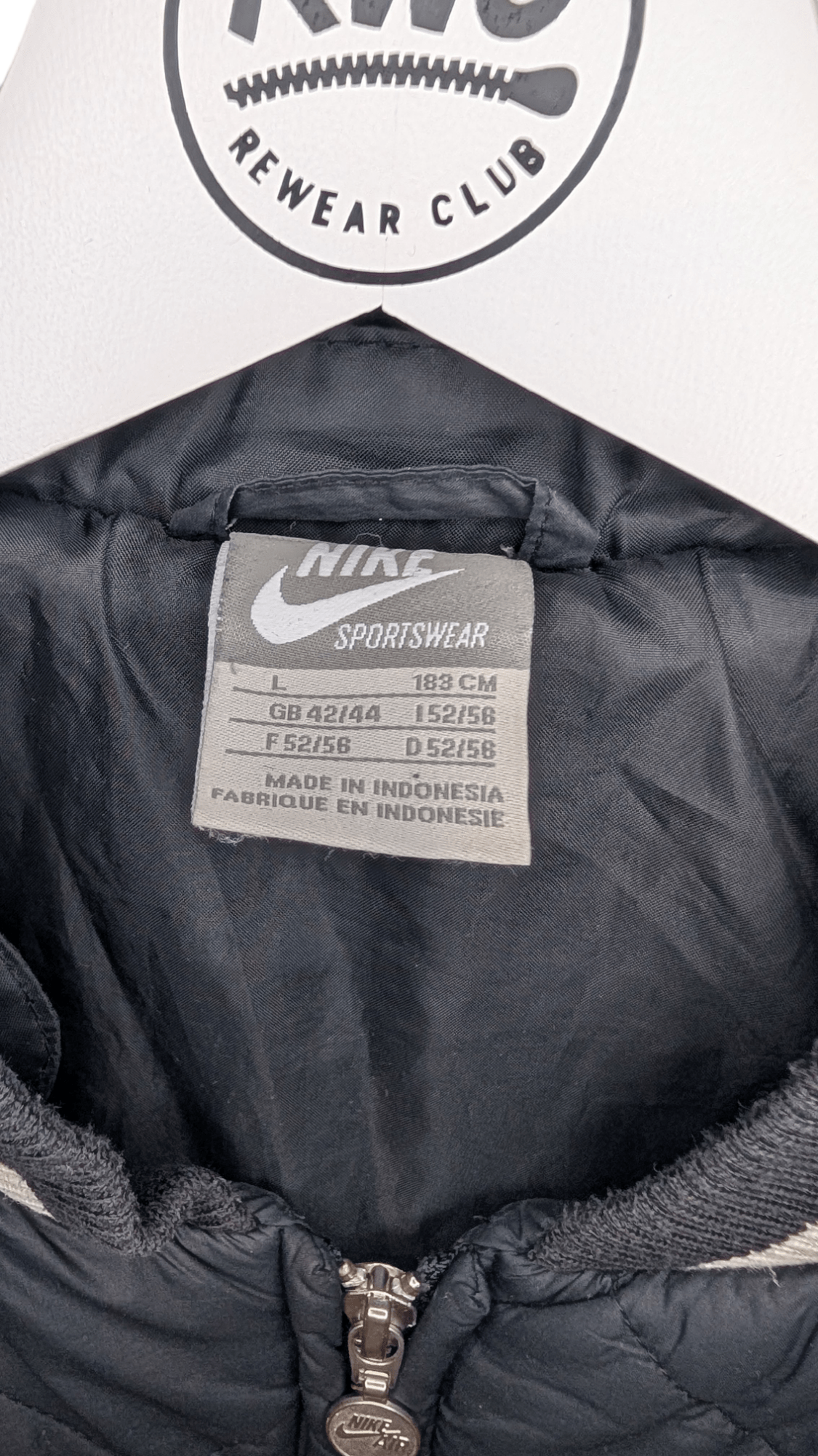 Nike Vintage 90s Sportswear Gilet Black - REWEAR CLUB