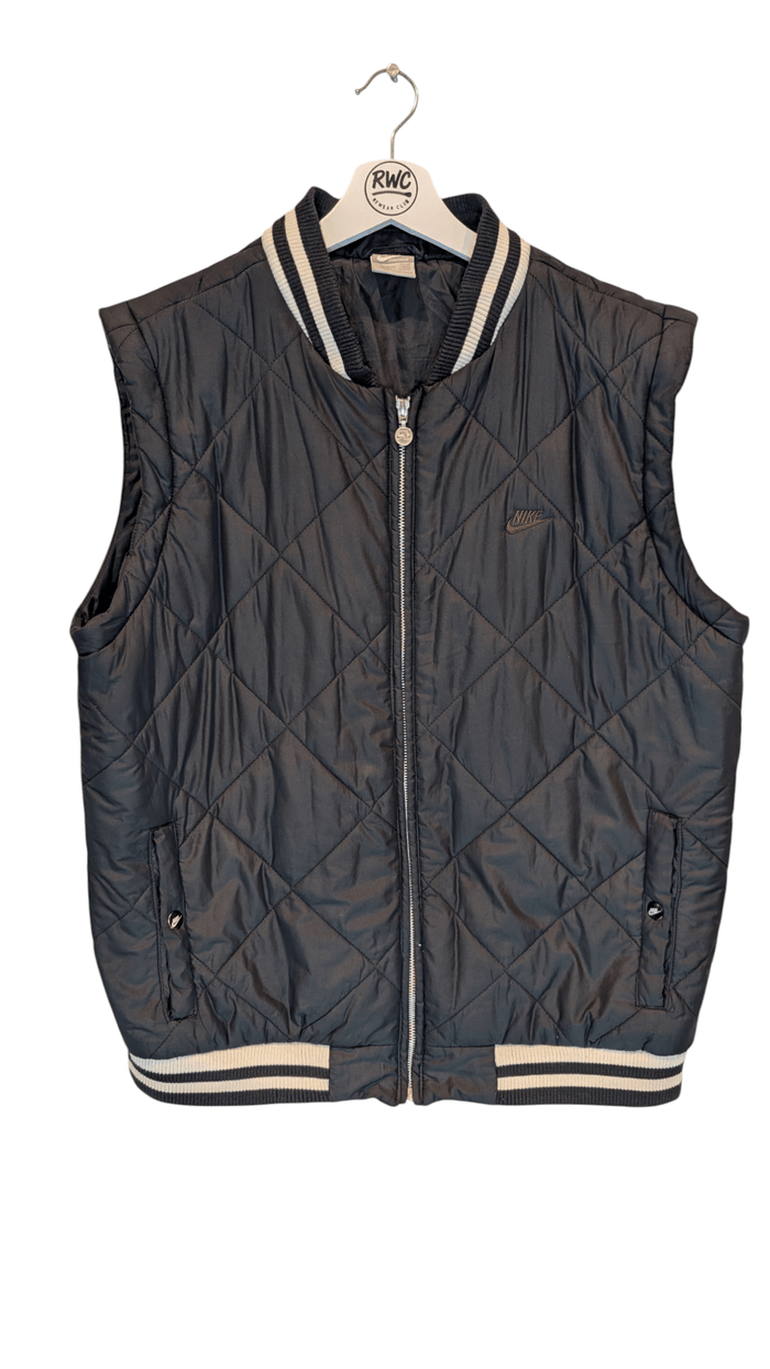 Nike Men's Vintage 90s Sportswear Gilet Black Size Large