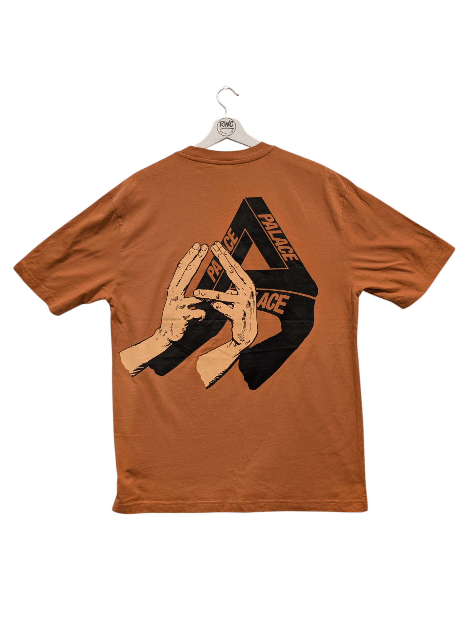 Palace Men's Oversized "Valley Of The Shadows" T-shirt "Caramel" Size Large - REWEAR CLUB