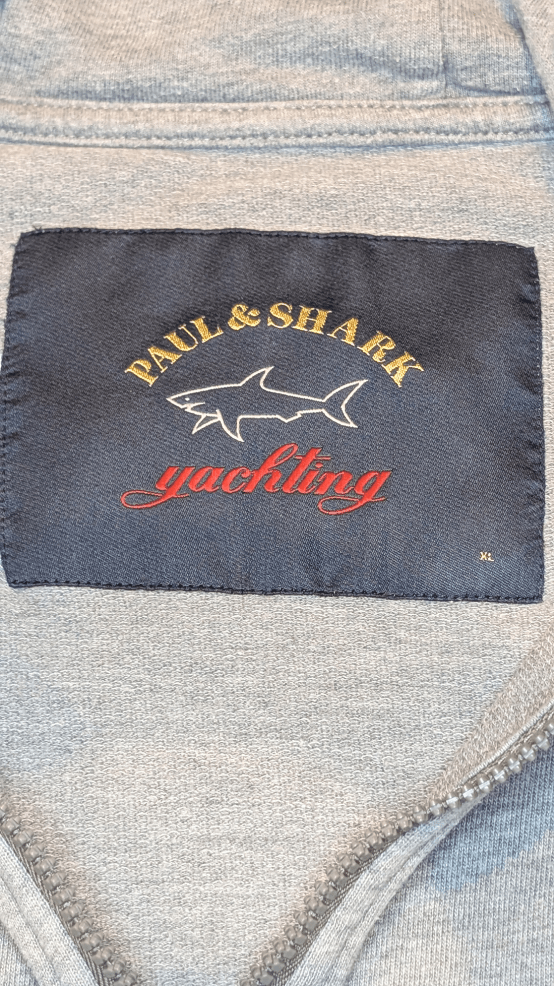 Paul And Shark Zip Up Hooded Jumper Grey - REWEAR CLUB