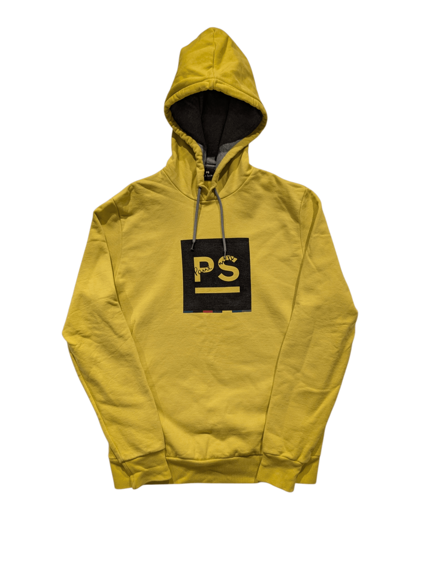 Paul Smith Men's Logo Hoodie Yellow Size Medium - REWEAR CLUB