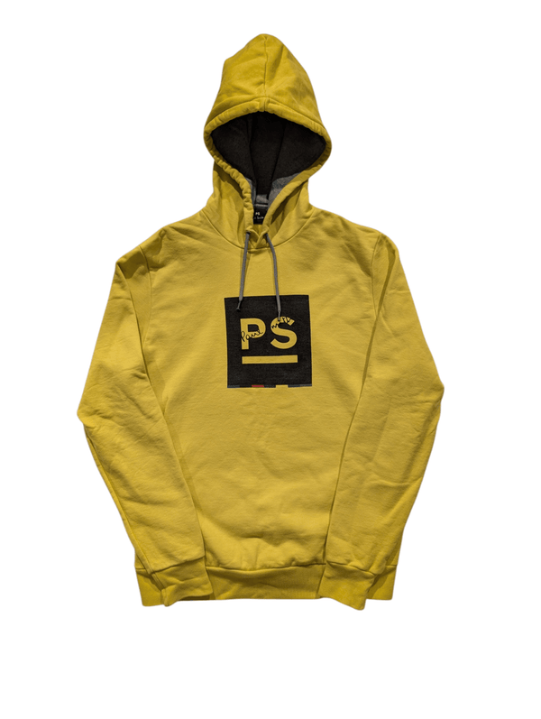 Paul Smith Men's Logo Hoodie Yellow Size Medium