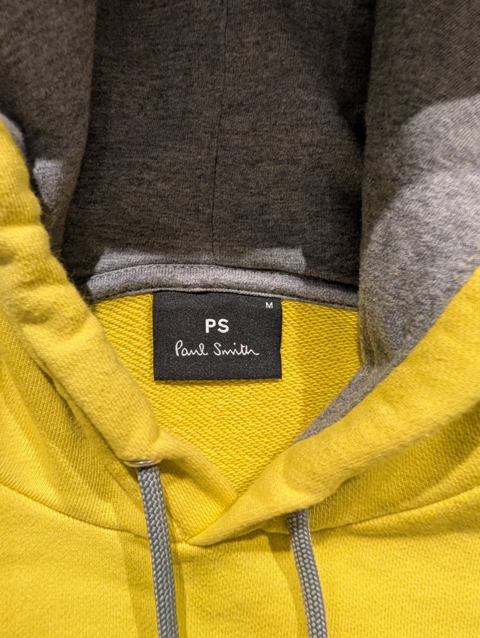Paul Smith Men's Logo Hoodie Yellow Size Medium - REWEAR CLUB