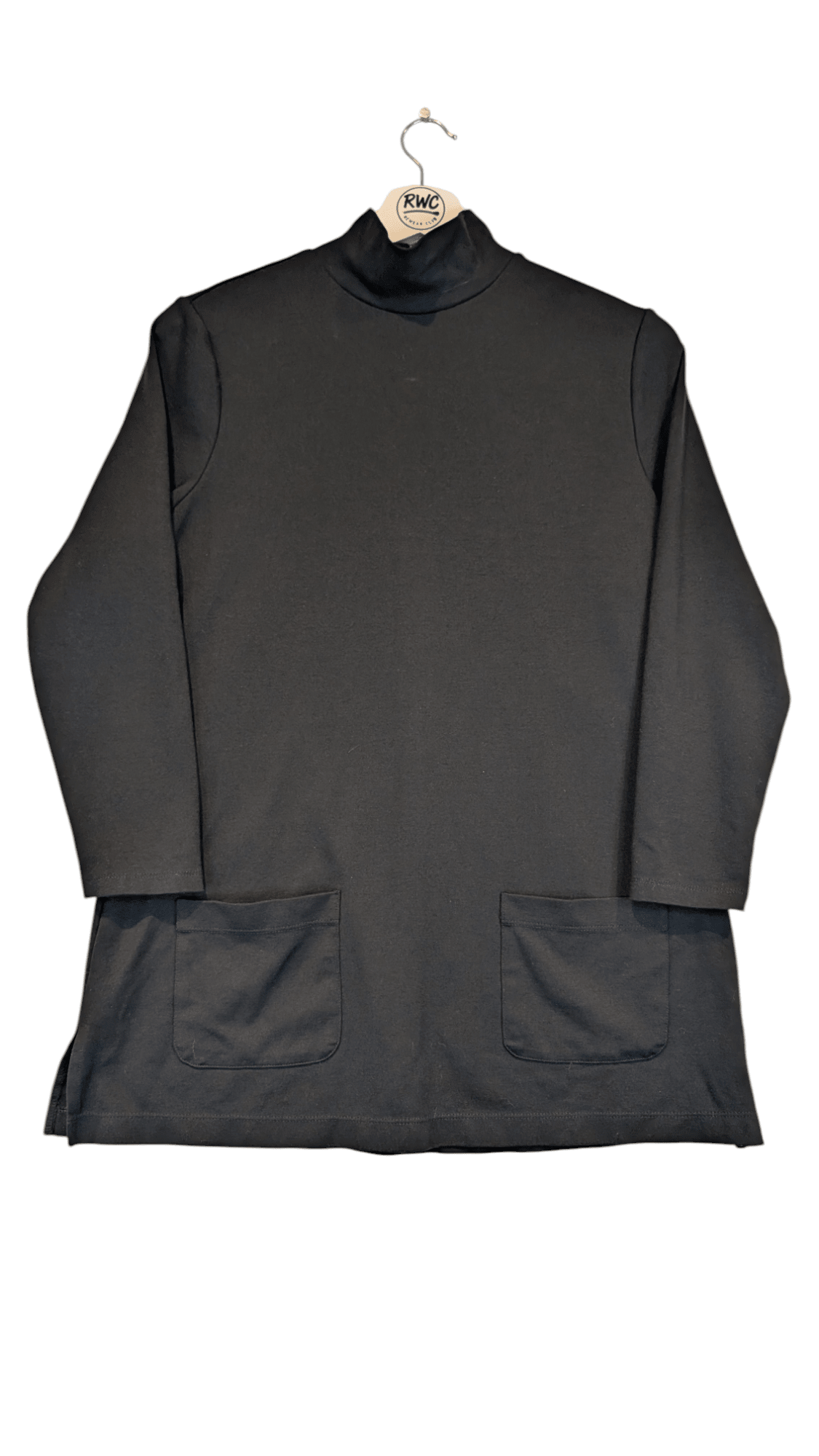 Ralph Lauren Women's Long Sleeved Tunic Top Black Size Large - REWEAR CLUB