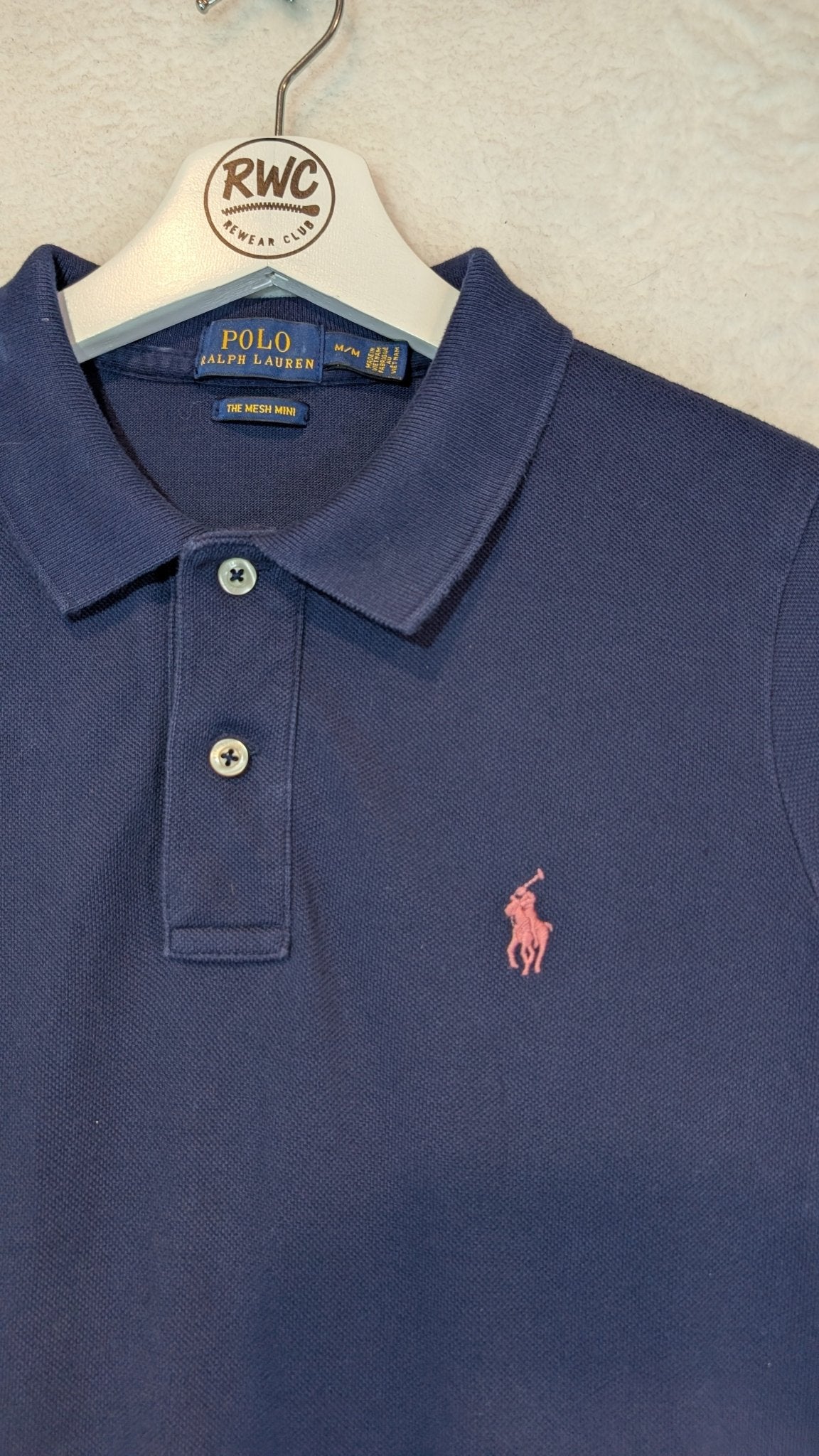 Ralph Lauren Women's The Mesh Mini Polo Dress Navy Size Medium - REWEAR CLUB