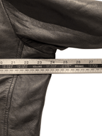 Real Leather Factory Men's Full Zip Leather Jacket Size Extra Large - REWEAR CLUB