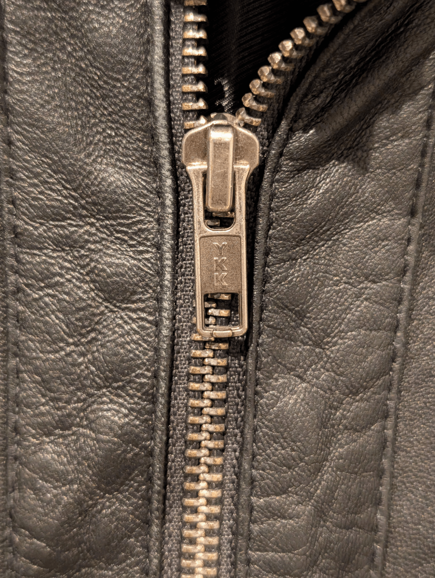 Real Leather Factory Men's Full Zip Leather Jacket Size Extra Large - REWEAR CLUB