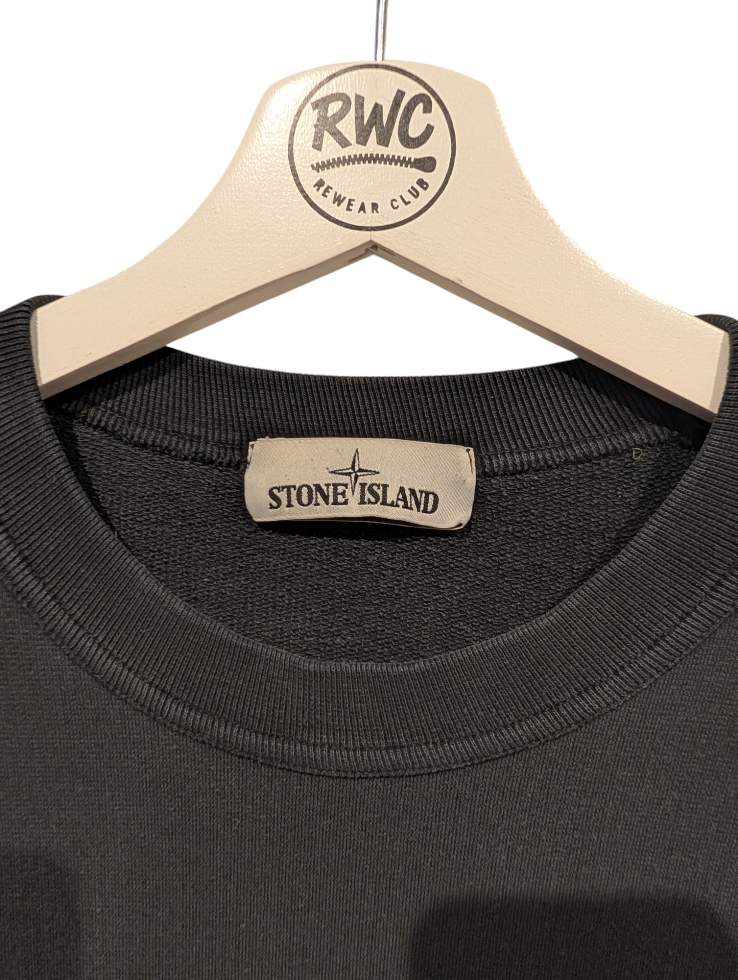 Men's Stone Island Jumper Black Size Extra Large