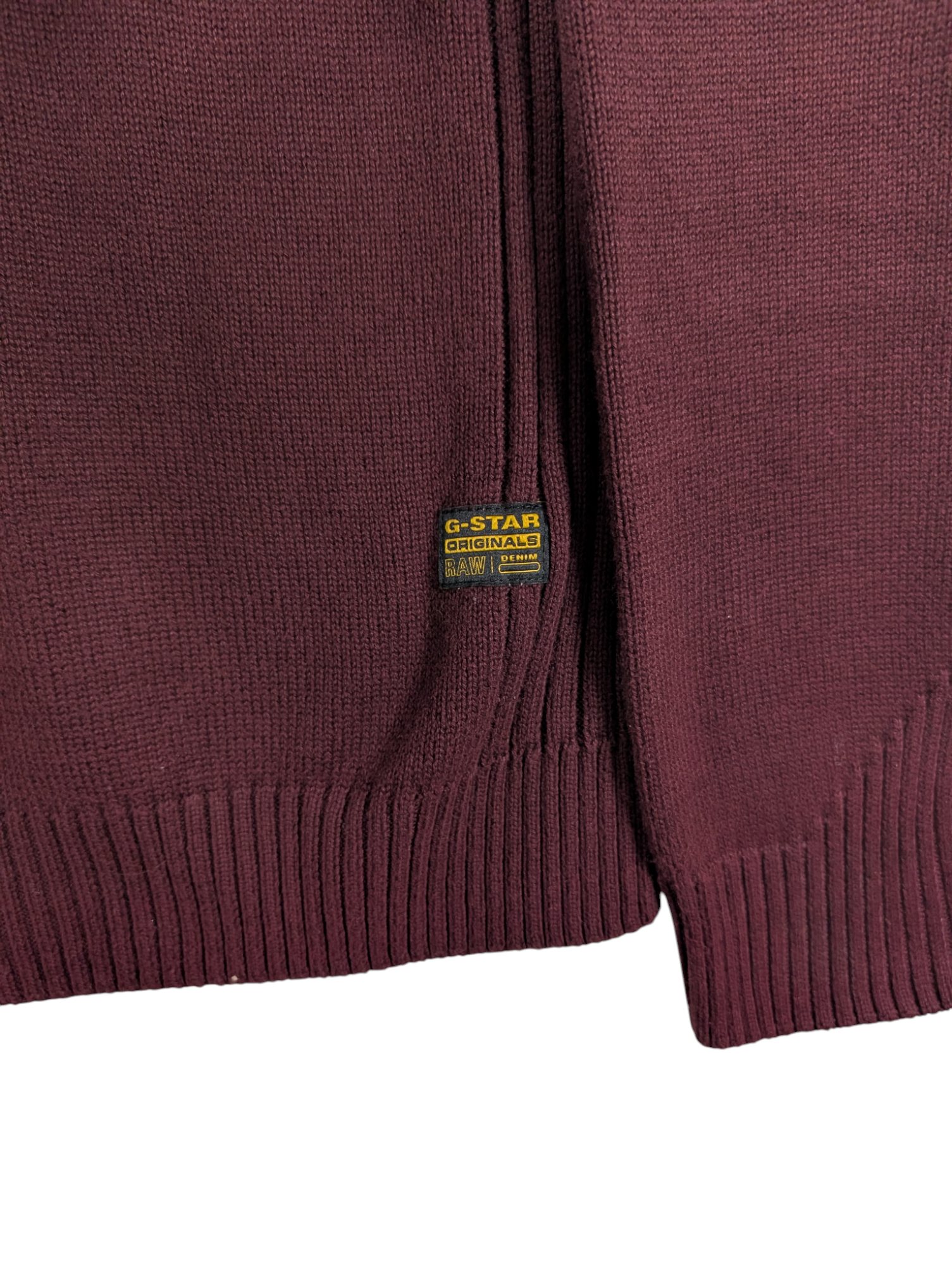 G-Star Raw Men's Burgundy Swestshirt Jumper Size Medium