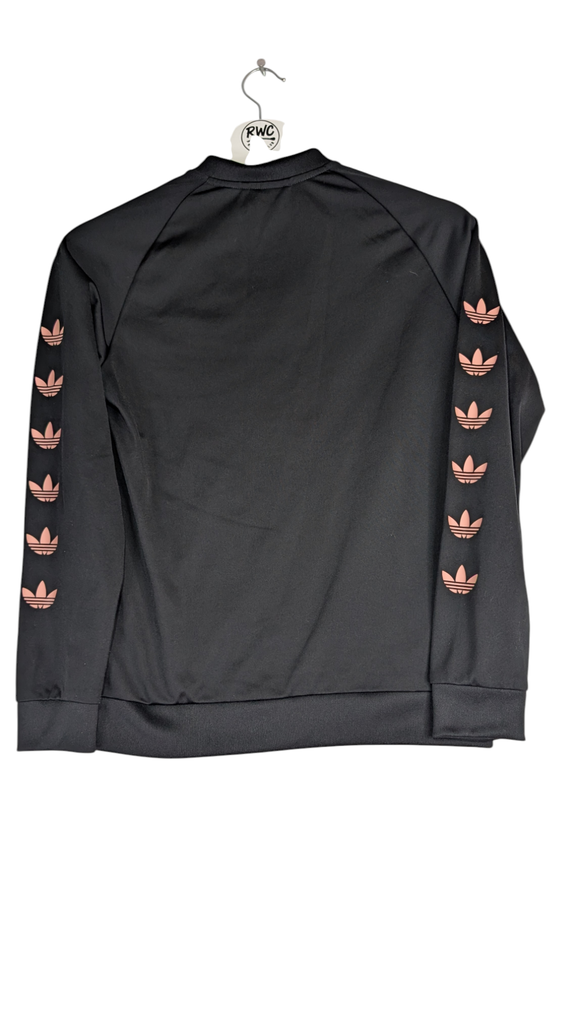 Adidas Originals Boy's Jacket Trefoil Taper Logo Black Size 11-12Y