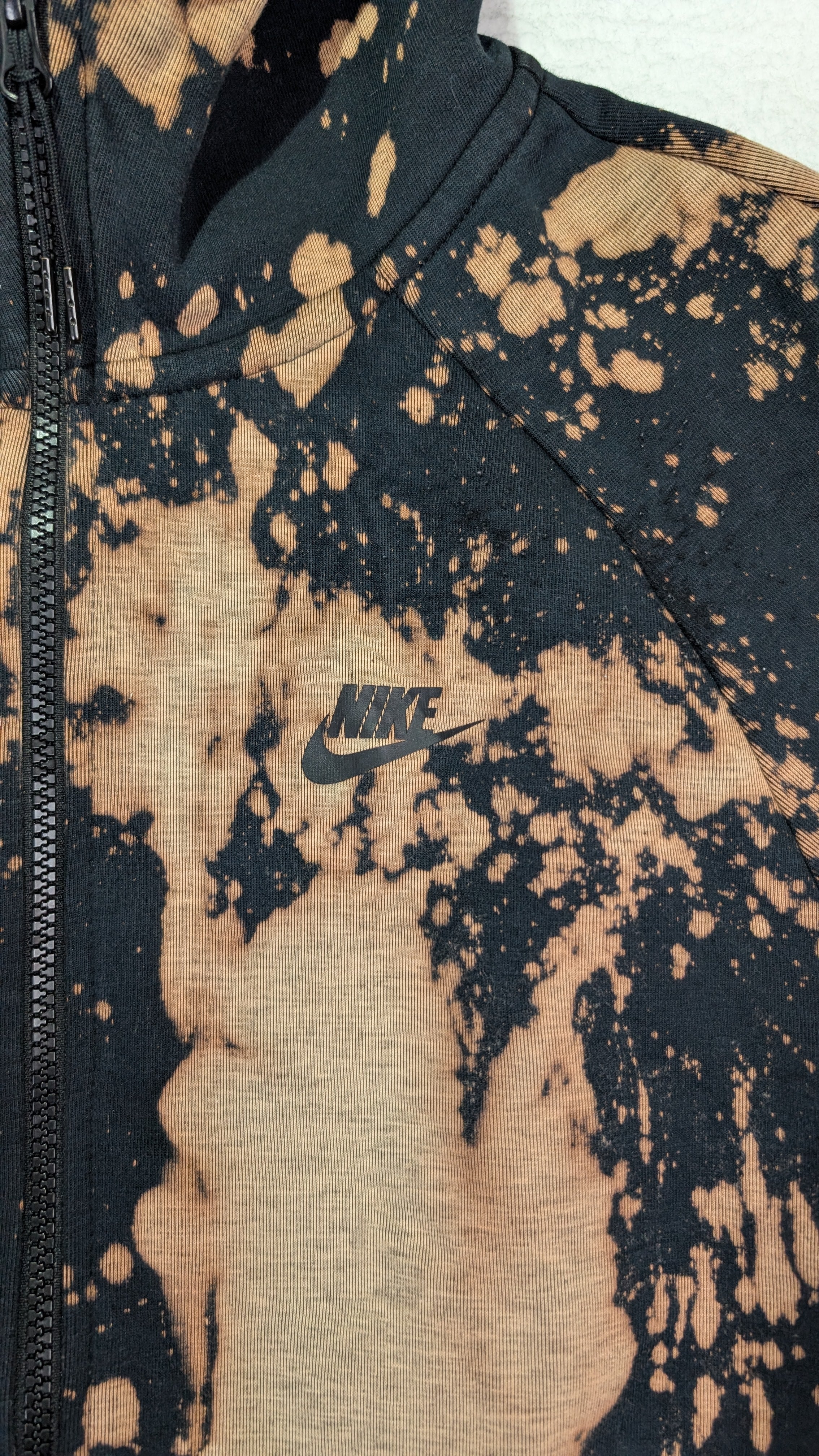 Nike Men's Hoodie Tye Dye Black Size Medium