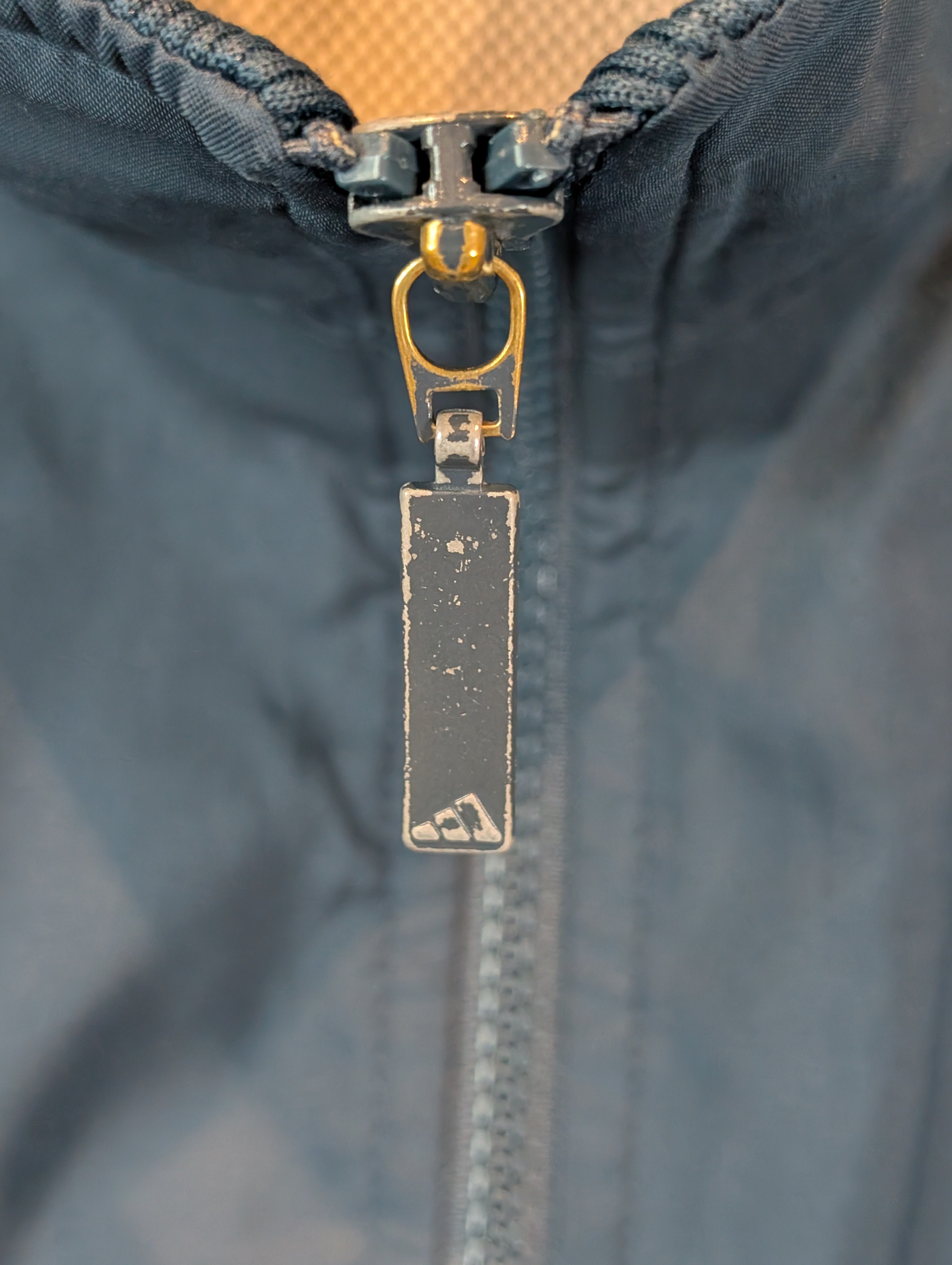 Vintage Adidas Men's Logo Navy / Grey Jacket Size Extra Large