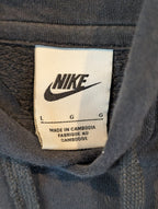 Nike Men's Logo Tape Sleve Hoodie Black Size Large