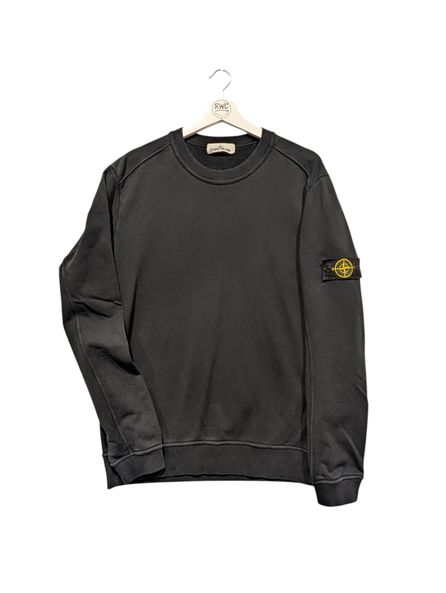 Men's Stone Island Jumper Black Size Extra Large