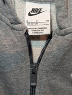 Nike Boy's Hoodie Embroidered Logo Grey Size S 128/137cm