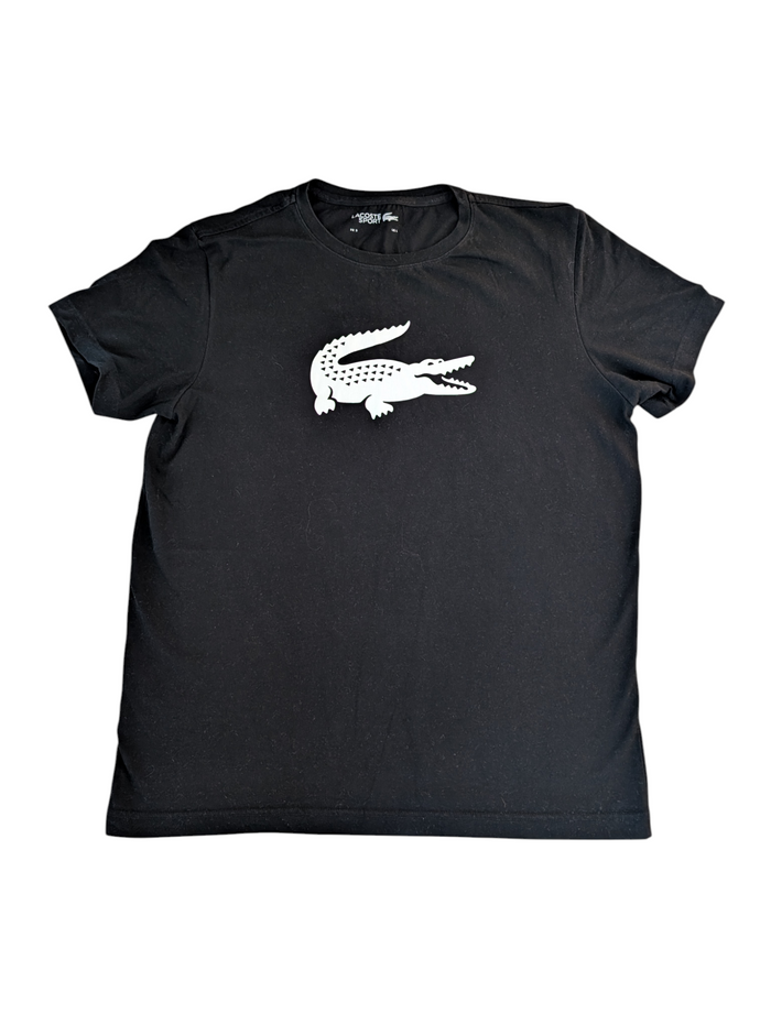 Lacoste Men's Logo T-shirt Black Size Large