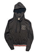 Black Calvin Klein hoodie on a white background