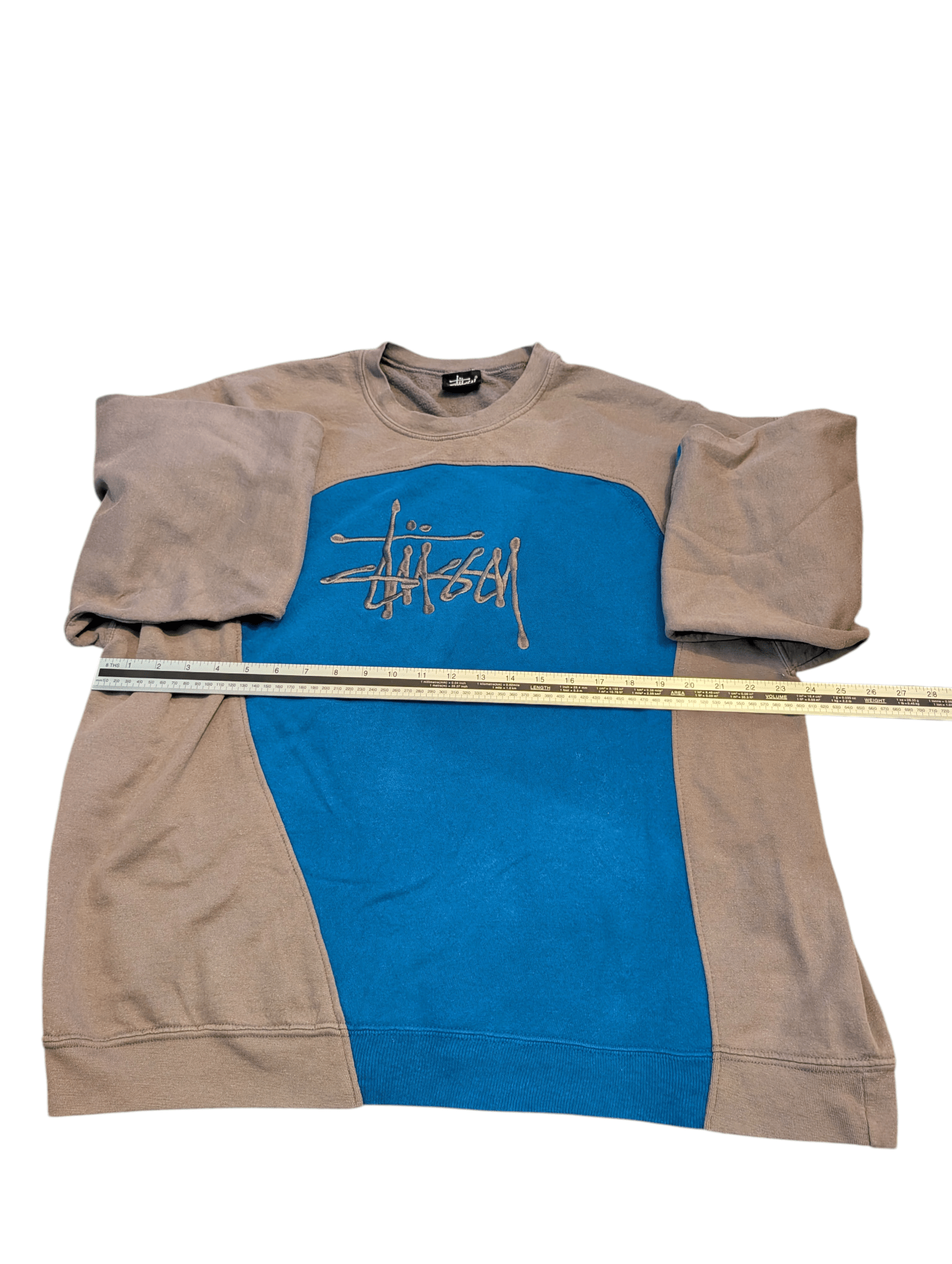 Stussy Multicolour Reworked Jumper - Mens L - REWEAR CLUB
