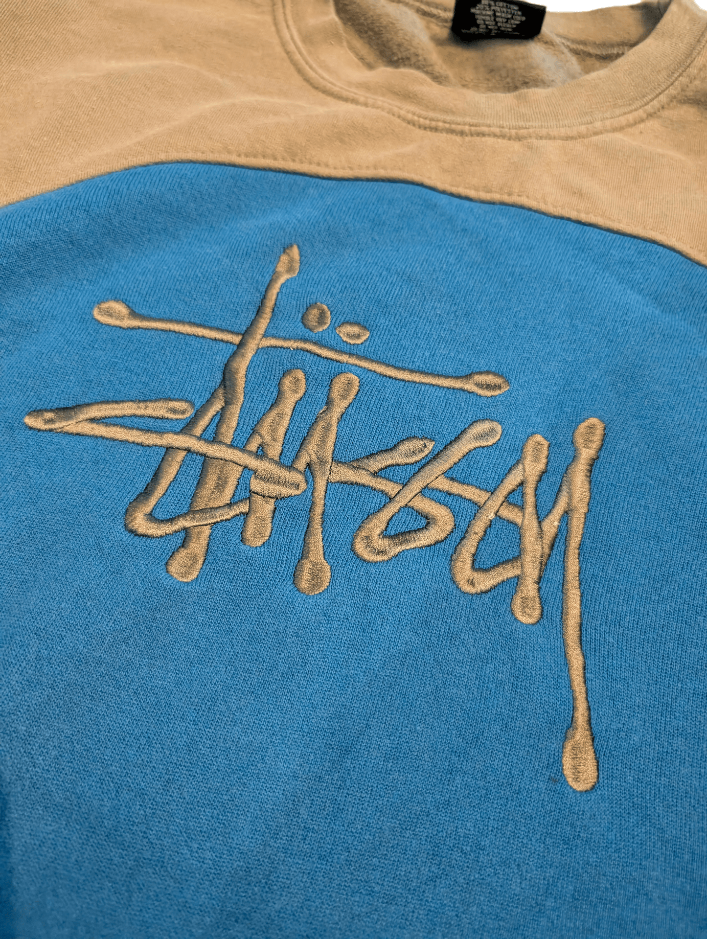 Stussy Multicolour Reworked Jumper - Mens L - REWEAR CLUB