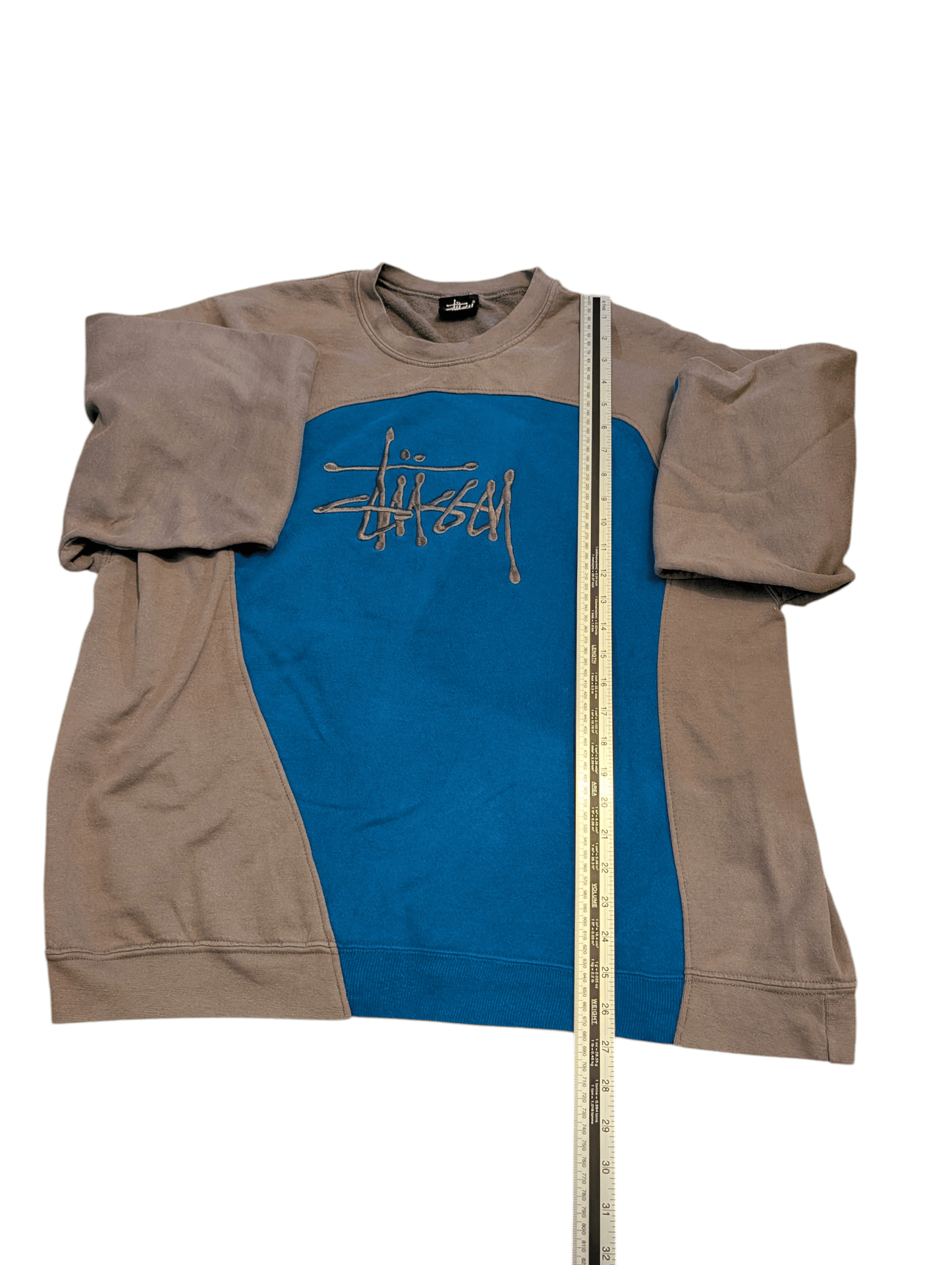Stussy Multicolour Reworked Jumper - Mens L - REWEAR CLUB