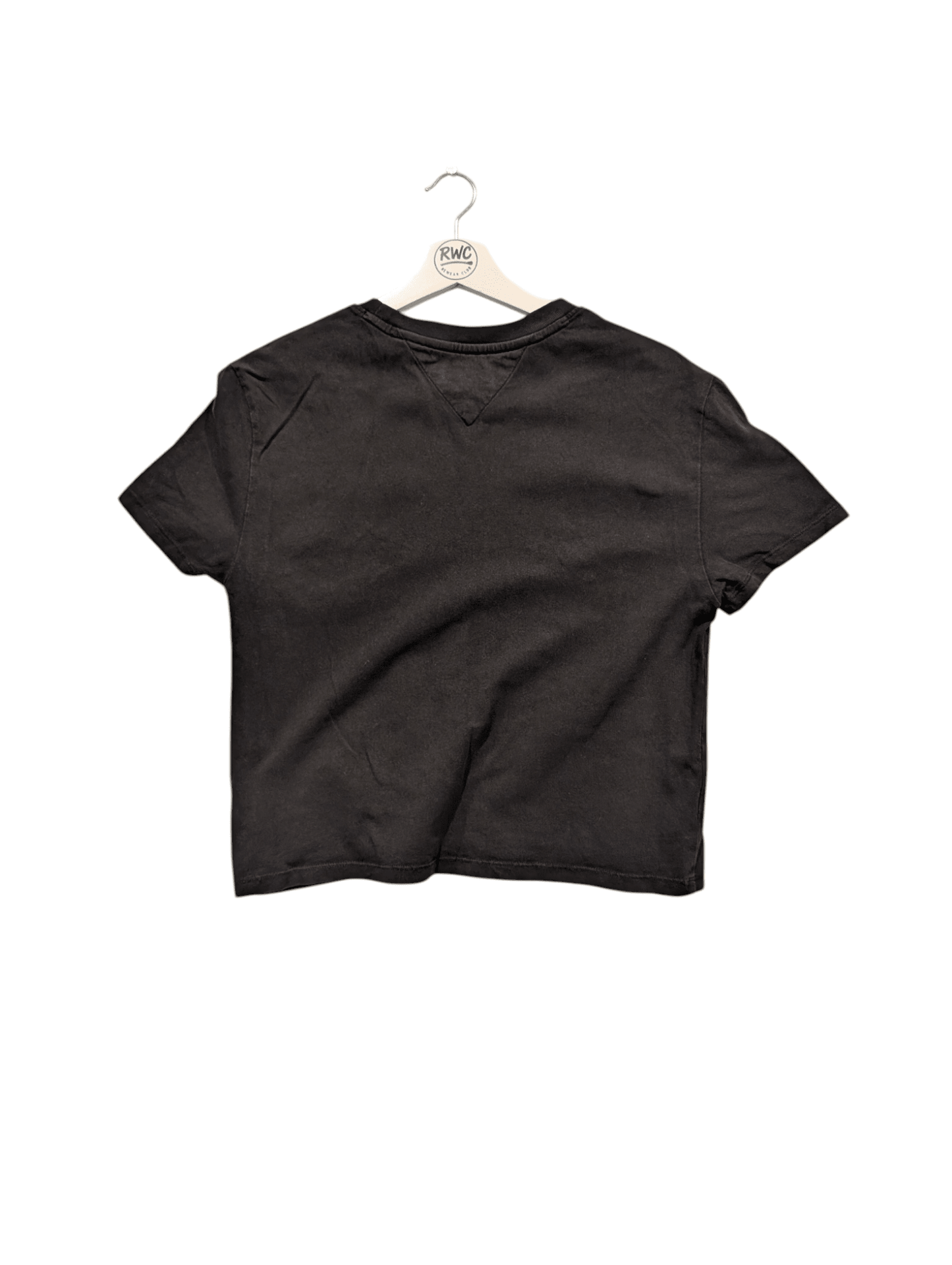 Tommy Hilfiger Jeans Women's Crop Tee Black Size Small - REWEAR CLUB
