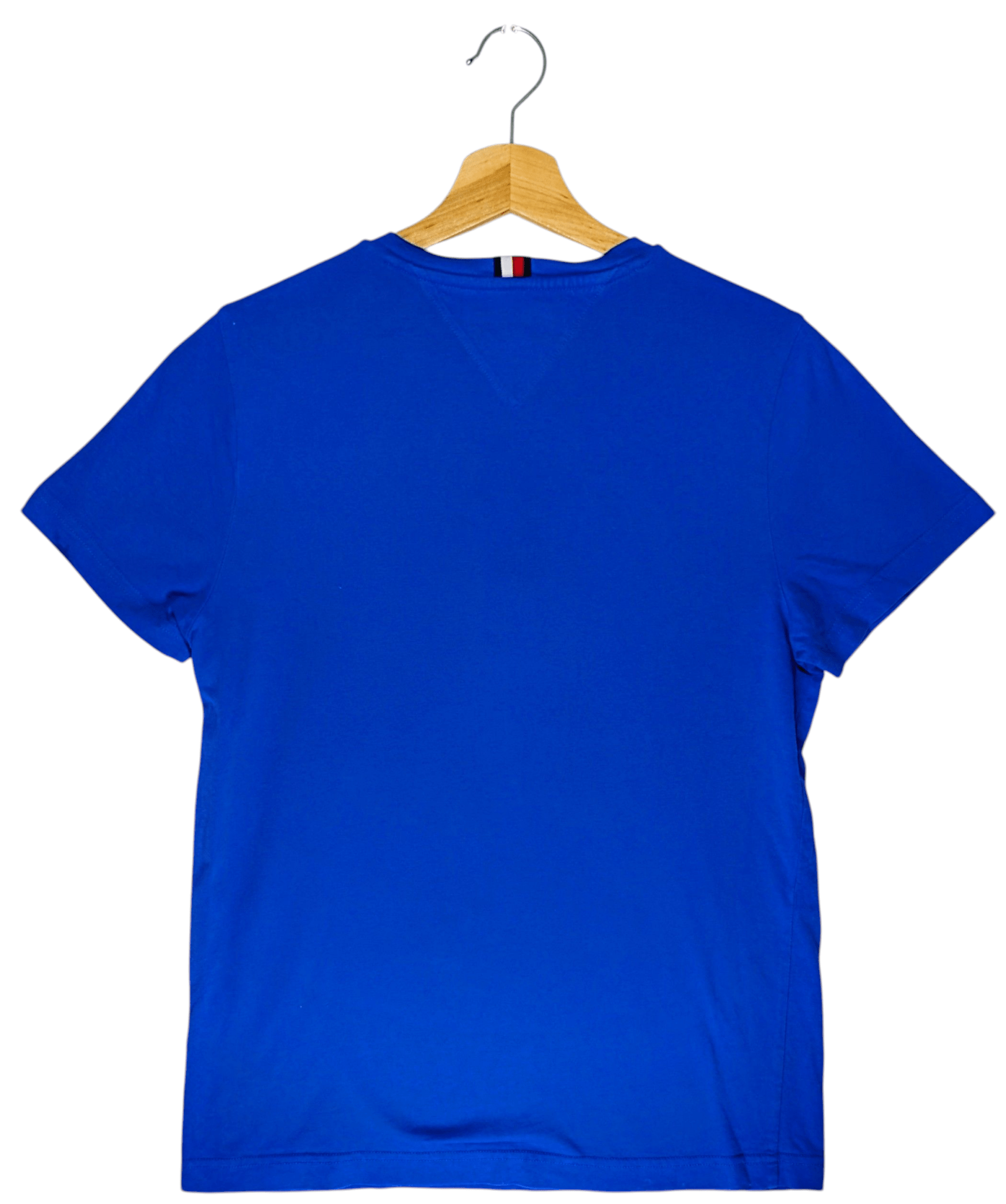 Tommy Hilfiger Men's Small Blue Round Neck T-Shirt - REWEAR CLUB