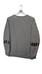 Tommy Jeans Relaxed Fit Crew Jumper Grey - REWEAR CLUB