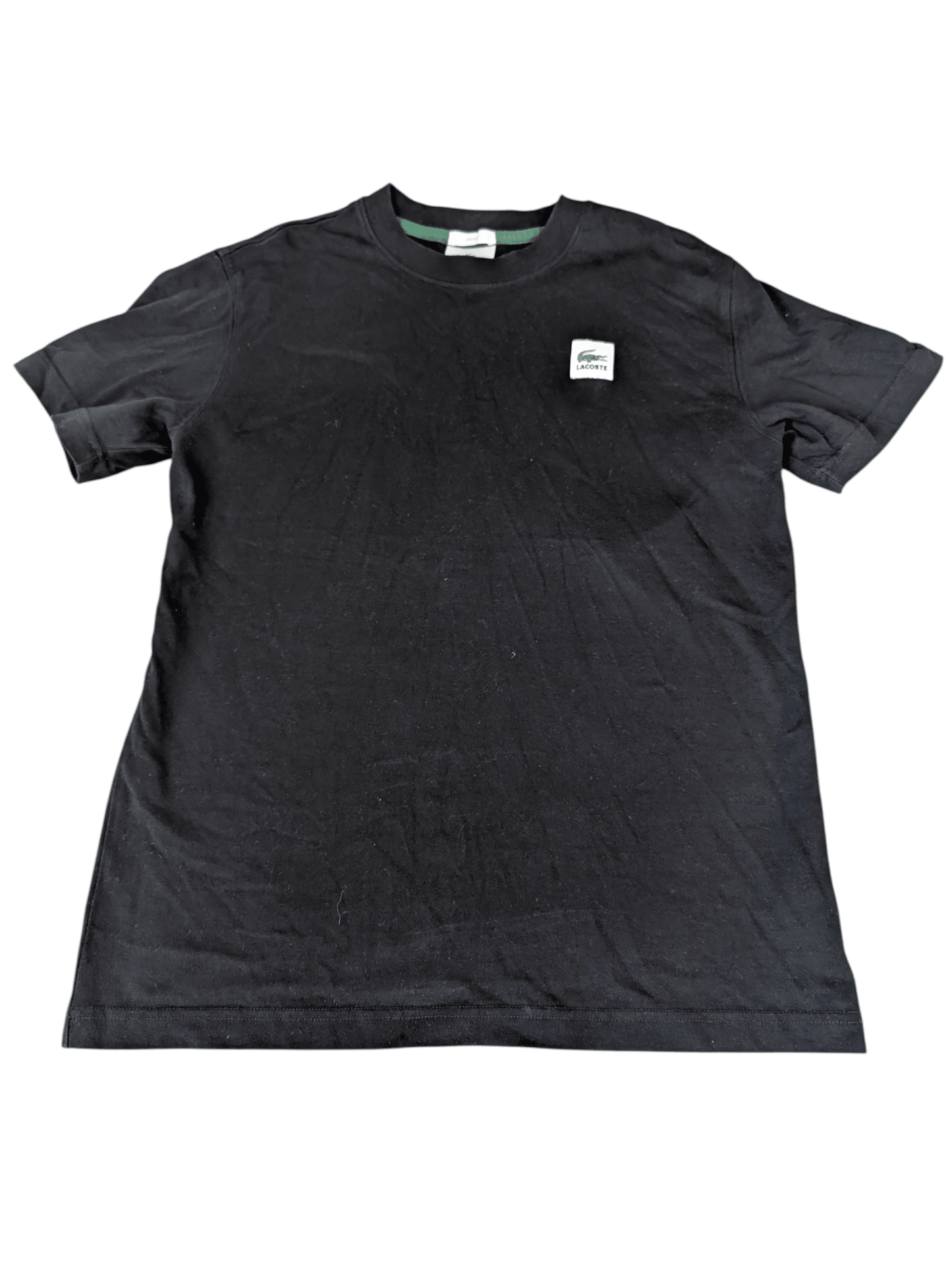 Unisex Oversize Lacoste Live Black T-shirt Size Small - REWEAR CLUB
