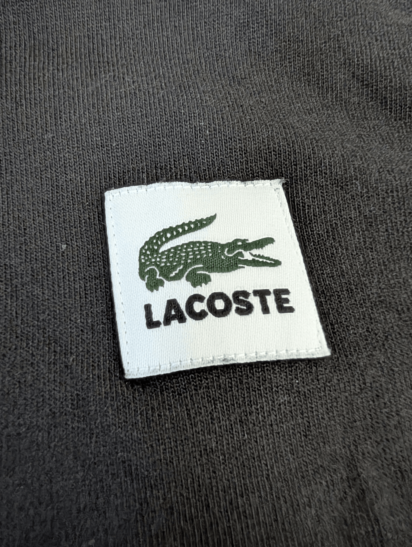 Unisex Oversize Lacoste Live Black T-shirt Size Small - REWEAR CLUB