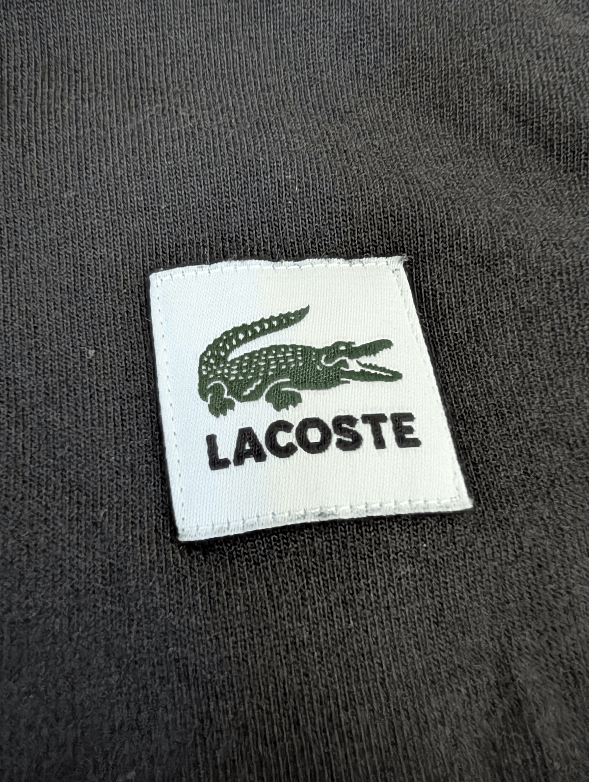 Unisex Oversize Lacoste Live Black T-shirt Size Small - REWEAR CLUB