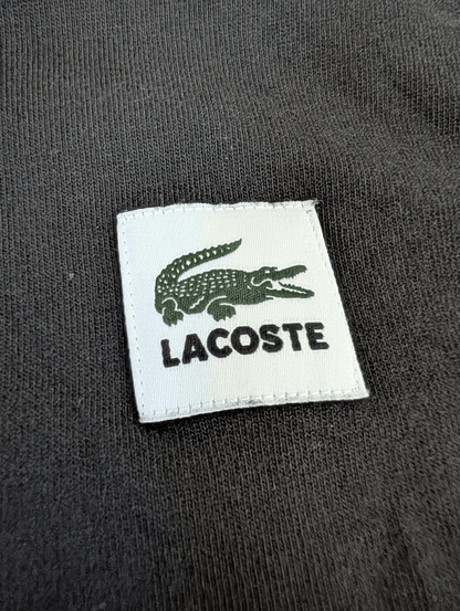 Unisex Oversize Lacoste Live Black T-shirt Size Small - REWEAR CLUB