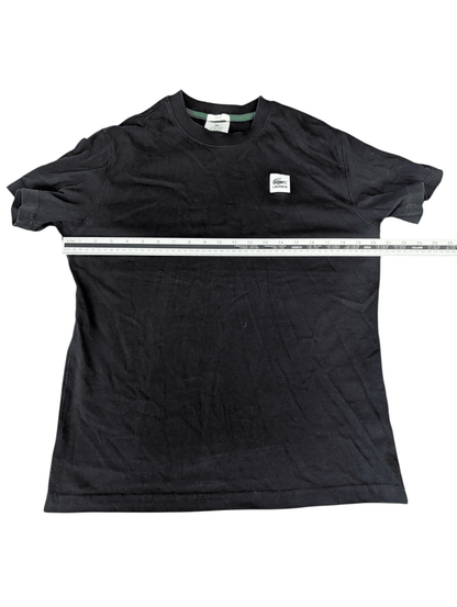 Unisex Oversize Lacoste Live Black T-shirt Size Small - REWEAR CLUB