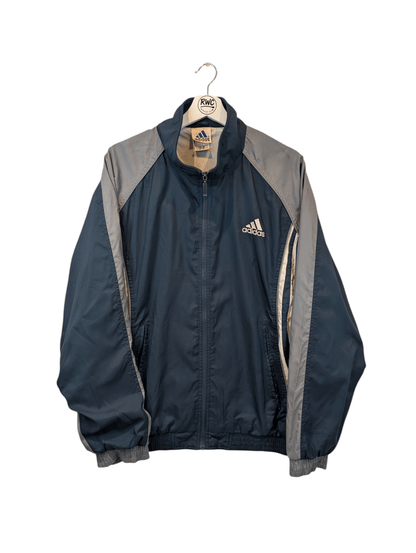 Vintage Adidas Men's Logo Navy / Grey Jacket Size Extra Large - REWEAR CLUB