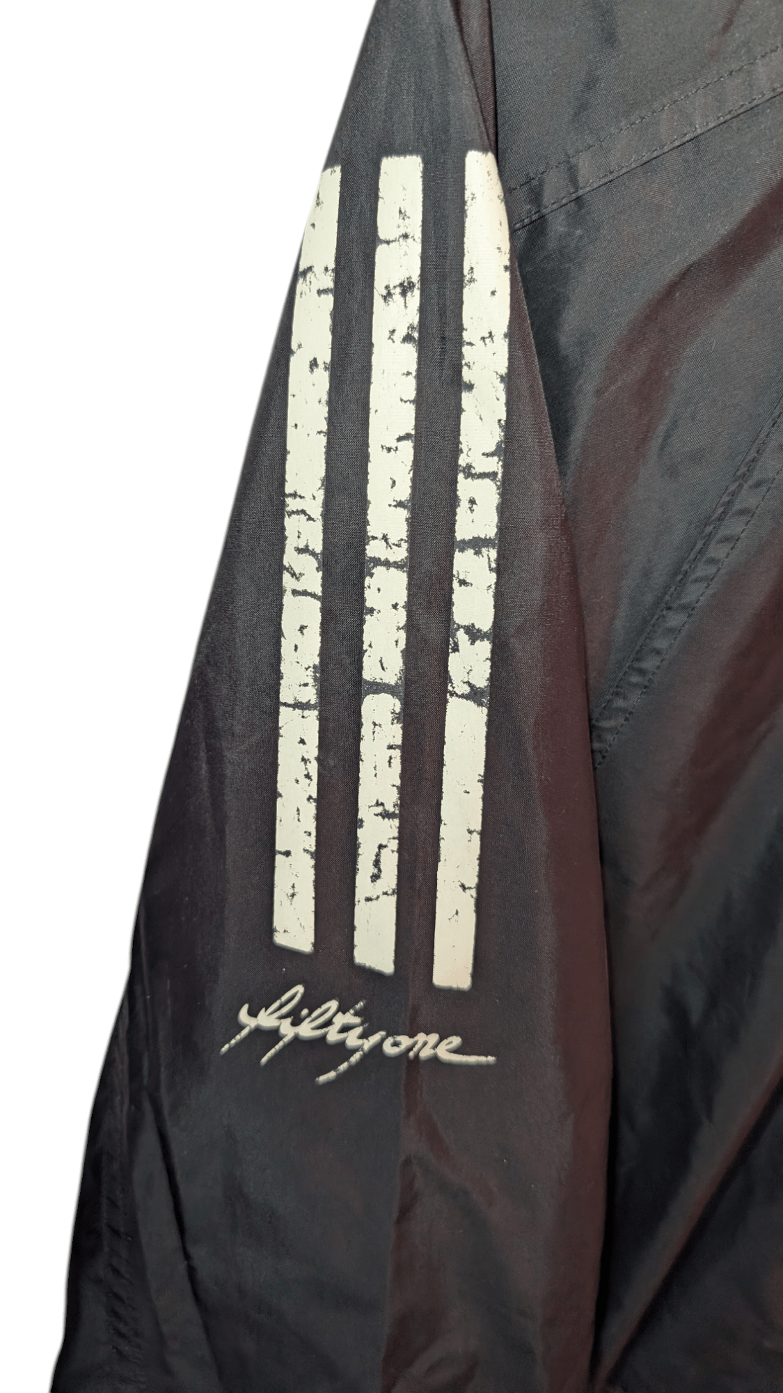 Vintage Adidas Rain Jacket "FiftyOne" 90s Black - REWEAR CLUB