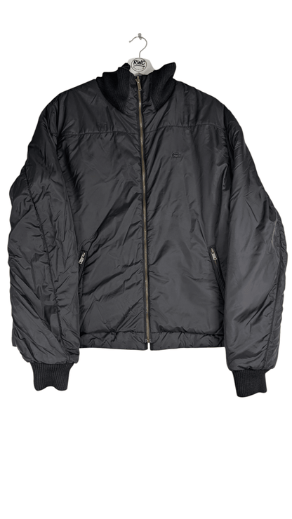 Vintage Men's Lacoste Reversible Bomber Jacket Black Size (L/XL) 58/8 - REWEAR CLUB